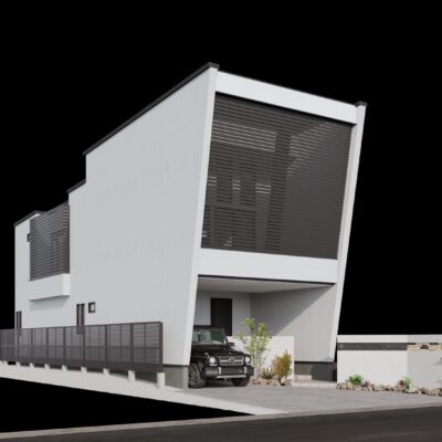 名古屋市北区のSE構法パッシブデザイン住宅外観イメージ